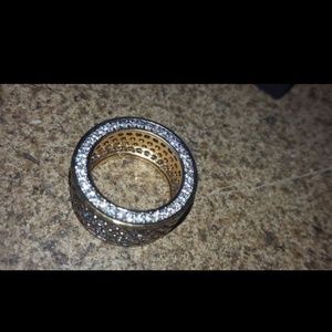 14k Gold Diamond Wedding Band